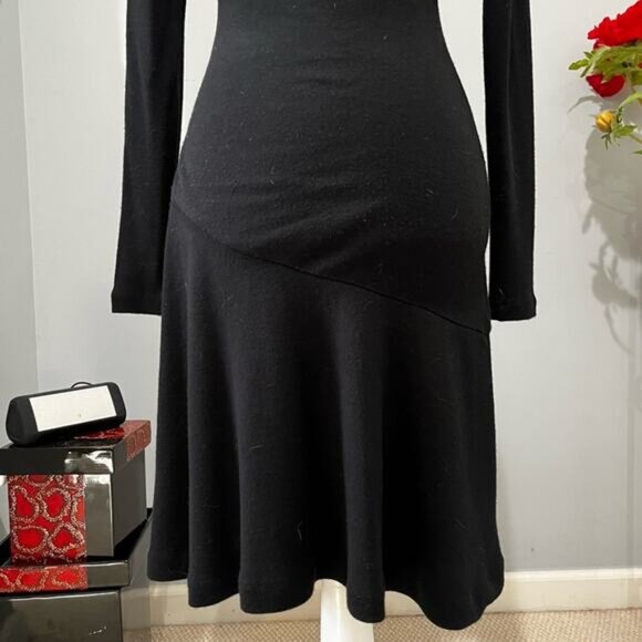 NEW Banana Republic Wool Classic Fit Flare Midi Cowl Neck Sweater Dress XS NWOT - Picture 8 of 16
